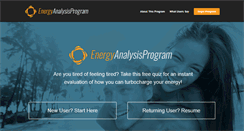Desktop Screenshot of energyanalysisprogram.com