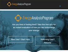 Tablet Screenshot of energyanalysisprogram.com